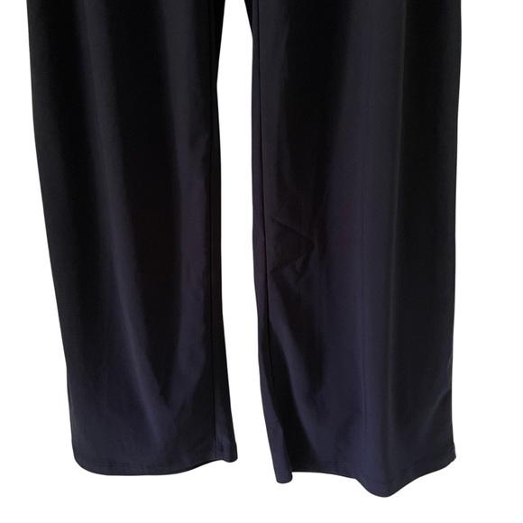 IMAN Dark Navy Wide Leg Stretch Pull-on Pants NWT - Picture 3 of 8